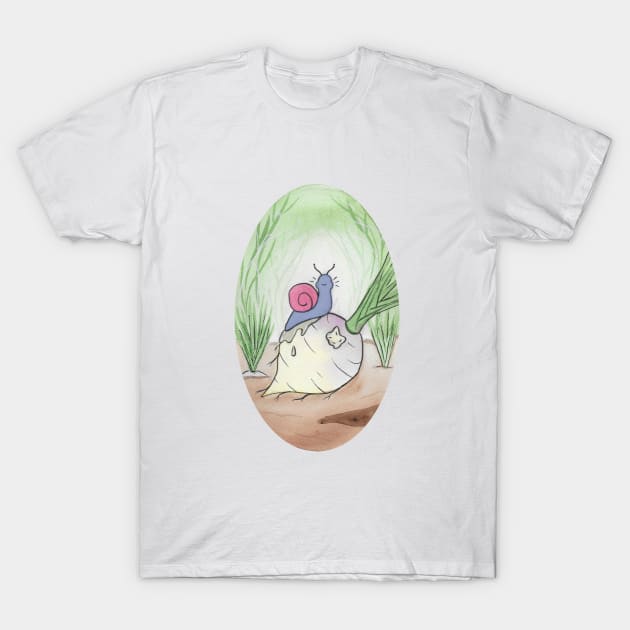 Snail Snack T-Shirt by TPatthemalfoys